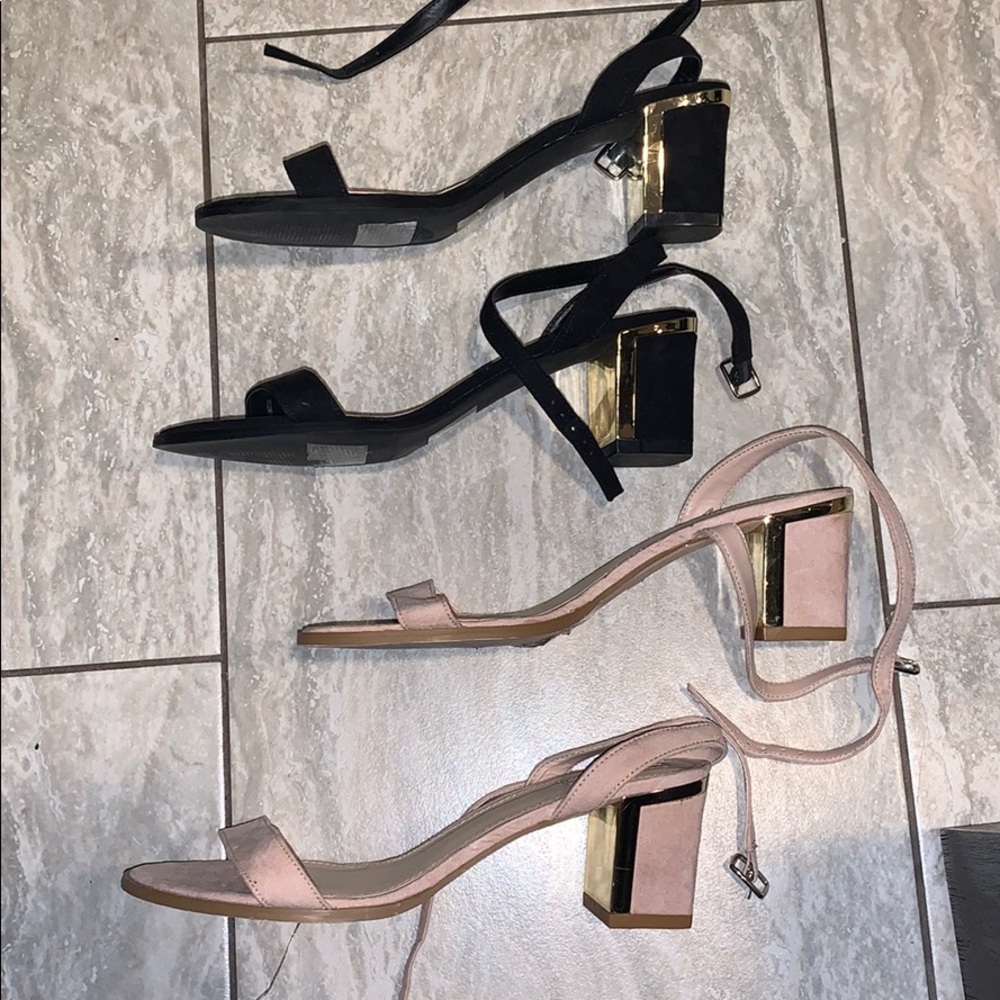 SUPER DEAL 2 for 20 comfy open toe mini block heel